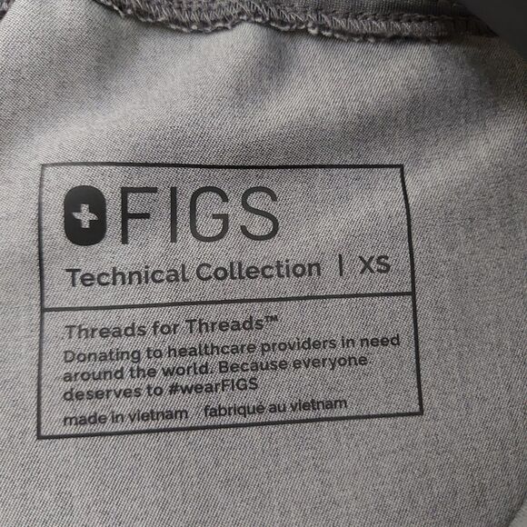 Figs Zamora Jogger Scrub Pants Womens XS Gray Technical Comfortable Uniform Work - Picture 9 of 12